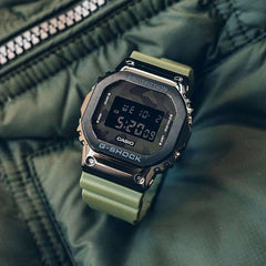 G-Shock Premium Two-Tone Steel Edition | Silver-Gold Iconic Square Watch