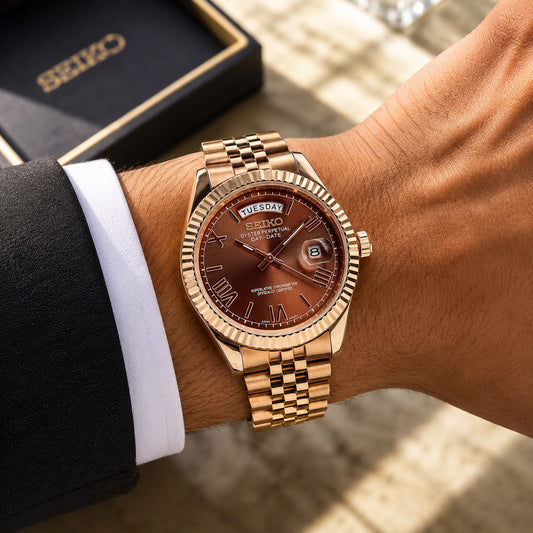 SEIKO DAY-DATE – ROSE-GOLD CLASSIC EDITION