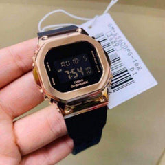 G-Shock Premium Two-Tone Steel Edition | Silver-Gold Iconic Square Watch